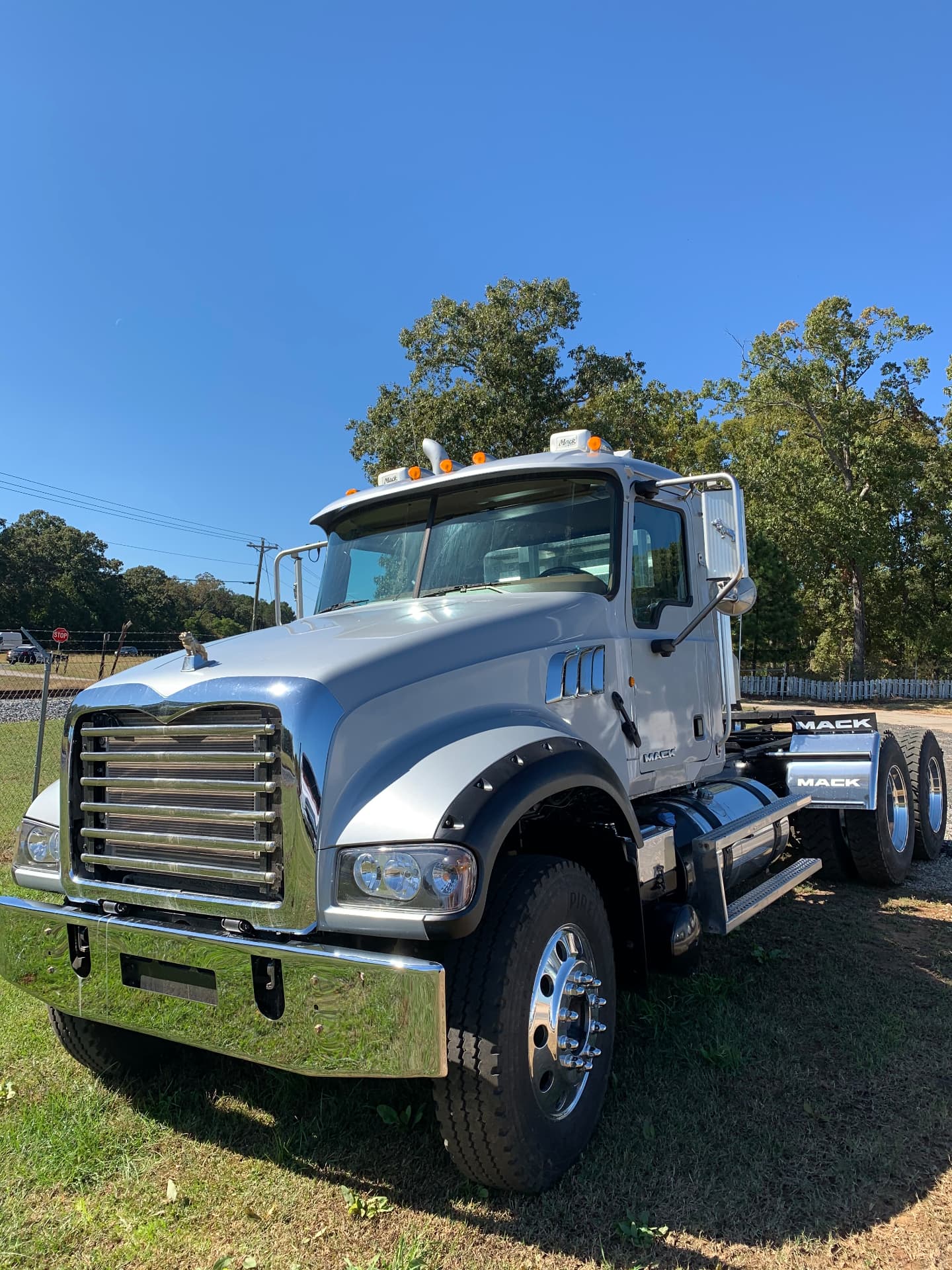 Commercial fuel delivery truck at a provider depot
